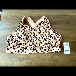 Fabletics Plus-Size Leopard Sports Bra